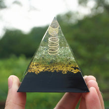 Charger l'image dans la galerie, Rose Quartz Pillar Peridot Shungite Pyramid