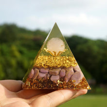 Charger l'image dans la galerie, Rose Quartz Sphere Lepidolite Pyramid