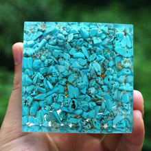 Charger l'image dans la galerie, Amethyst Sphere Turquoise Brass Pyramid