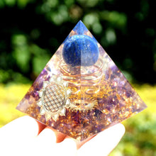 Charger l'image dans la galerie, Lapis Lazuli Sphere Amethyst Pyramid
