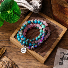 Load image into Gallery viewer, Turquoise Jasper Mala Bracelet