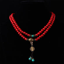 Charger l'image dans la galerie, Red Pine Stone Mala