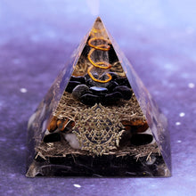 Charger l'image dans la galerie, Obsidian Tiger Eye Pyramid