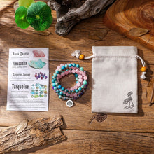 Load image into Gallery viewer, Turquoise Jasper Mala Bracelet