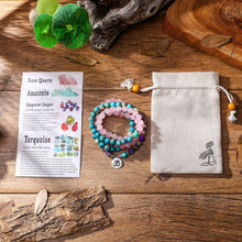 Load image into Gallery viewer, Turquoise Jasper Mala Bracelet