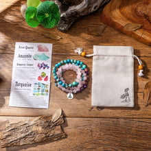 Load image into Gallery viewer, Turquoise Jasper Mala Bracelet