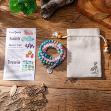 Load image into Gallery viewer, Turquoise Jasper Mala Bracelet