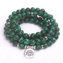 Charger l'image dans la galerie, Malachite Mala Bracelet
