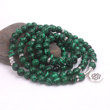 Charger l'image dans la galerie, Malachite Mala Bracelet