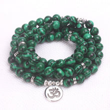 Charger l'image dans la galerie, Malachite Mala Bracelet