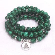Charger l'image dans la galerie, Malachite Mala Bracelet
