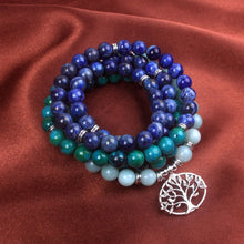 Charger l'image dans la galerie, Lapis Lazuli Amazonite Azurite Mala