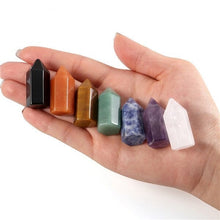 Charger l'image dans la galerie, 7 Chakra Mini Crystal Points