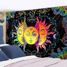 Load image into Gallery viewer, Colorful Sun Moon Tapestry