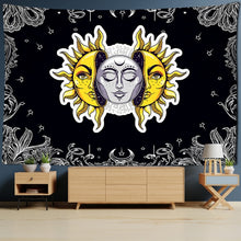 Load image into Gallery viewer, Colorful Sun Moon Tapestry