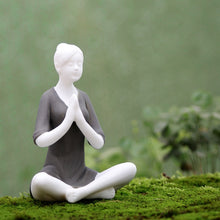 Charger l'image dans la galerie, White Ceramic Yoga Girl Figurines