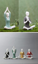 Charger l'image dans la galerie, White Ceramic Yoga Girl Figurines