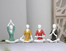 Charger l'image dans la galerie, White Ceramic Yoga Girl Figurines