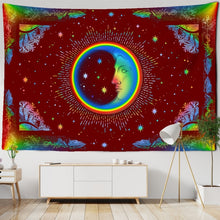 Load image into Gallery viewer, Colorful Sun Moon Tapestry