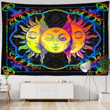Load image into Gallery viewer, Colorful Sun Moon Tapestry