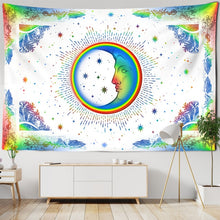 Load image into Gallery viewer, Colorful Sun Moon Tapestry