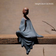 Charger l'image dans la galerie, Purple Clay Monk Figurines