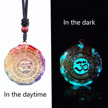 Load image into Gallery viewer, 7 Chakra Om Necklace
