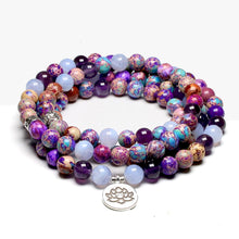 Charger l'image dans la galerie, Mixed Purple Agate Mala