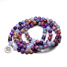 Charger l'image dans la galerie, Mixed Purple Agate Mala