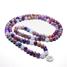 Charger l'image dans la galerie, Mixed Purple Agate Mala
