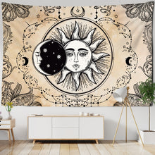 Load image into Gallery viewer, Colorful Sun Moon Tapestry