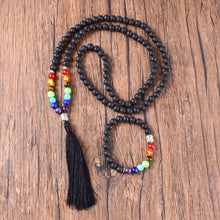 Charger l'image dans la galerie, Lava Stone Chakra Mala