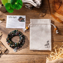 Charger l'image dans la galerie, Indian Agate Mala Bracelet
