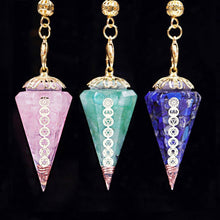 Charger l'image dans la galerie, 7 Chakra Crystal Pendulums