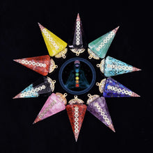 Charger l'image dans la galerie, 7 Chakra Crystal Pendulums