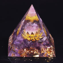 Charger l'image dans la galerie, Amethyst Sphere Lotus Pyramid