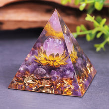 Charger l'image dans la galerie, Amethyst Sphere Lotus Pyramid
