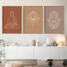 Charger l'image dans la galerie, Mandala Buddha Lotus Print
