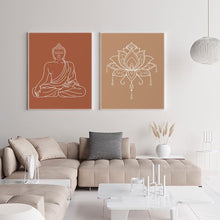 Charger l'image dans la galerie, Mandala Buddha Lotus Print