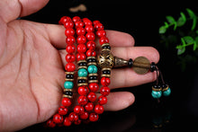 Charger l'image dans la galerie, Red Pine Stone Mala