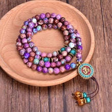 Charger l'image dans la galerie, Violet Imperial Jasper Mala Bracelet