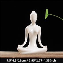 Charger l'image dans la galerie, White Ceramic Yoga Figurines
