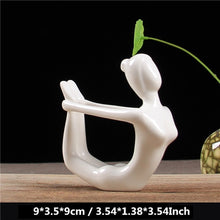 Charger l'image dans la galerie, White Ceramic Yoga Figurines