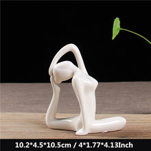 Charger l'image dans la galerie, White Ceramic Yoga Figurines