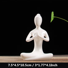 Charger l'image dans la galerie, White Ceramic Yoga Figurines