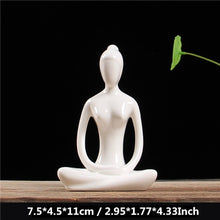 Charger l'image dans la galerie, White Ceramic Yoga Figurines