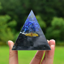 Charger l'image dans la galerie, Lapis Lazuli Obsidian Tree Of Life Pyramid