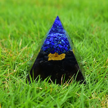 Charger l'image dans la galerie, Lapis Lazuli Obsidian Tree Of Life Pyramid