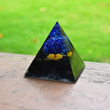Charger l'image dans la galerie, Lapis Lazuli Obsidian Tree Of Life Pyramid