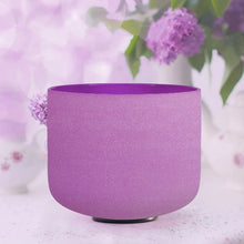 Charger l'image dans la galerie, Colored Chakra Quartz Crystal Singing Bowl (8 inch)